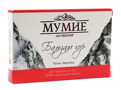 100% Pure Altai MUMIO 60tbl. AltaiBio