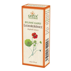 Nasturtium (Tropaeolum) herbal drops 50ml Grešík