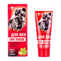 Horsepower Cream-gel for blood vessels, veins with Kalisia, Gingko, Chestnut and Rutin 75ml LekoPro