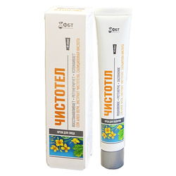 Face cream with celandine, Kaolin, Aloe vera, acid. salicylic and essential oils