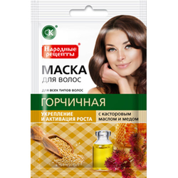 Hair mask with mustard 30ml Fitocosmetic