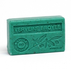 Soap BIO argan oil - Crumbled vervain (Verbena) 100g