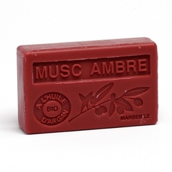 Soap BIO argan oil - Amber geranium 100g