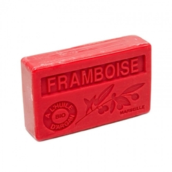 Soap BIO argan oil - European raspberry (Rubus idaeus) 100g