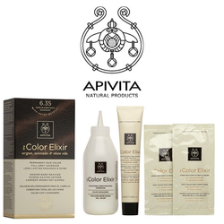 Natural color brown Golden blond APIVITA 6.35 ELIXIR
