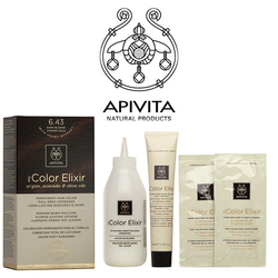 Natural color dark elixir of APIVITA 6.43 intense copper