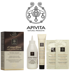 Natural color dark blonde Gold 7.35 APIVITA Elixir