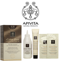 Natural color Blonde Golden ELIXIR APIVITA 8.38 Pearl