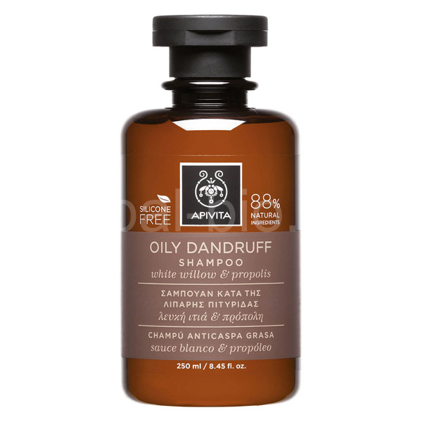 APIVITA Shampoo for oily lupins Propolis & white Willow