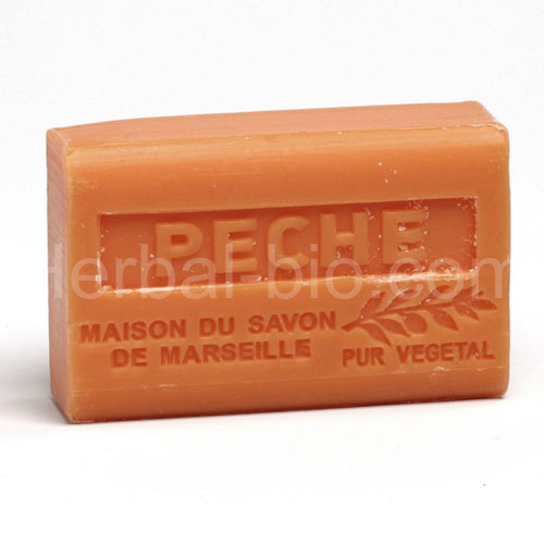 Bio soap Shea butter - Peach (Prunus persica) 125g