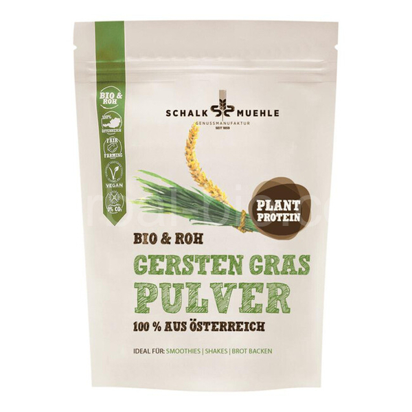 Organic GREEN BARLEY Powder 200g SchalkMuhle