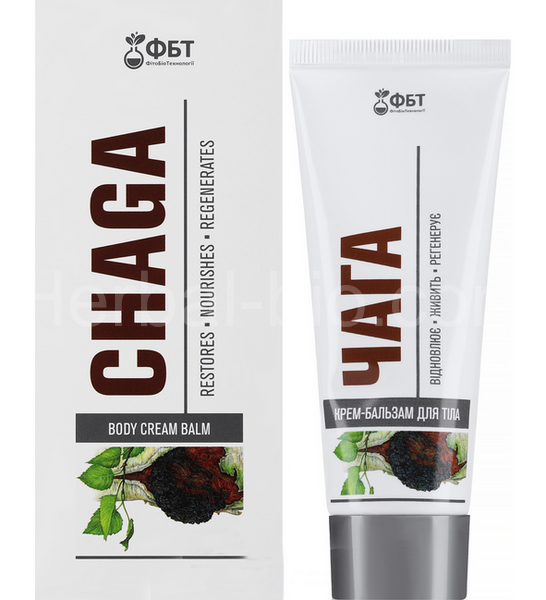 Chaga cream with sea buckthorn oil for wounds 75ml