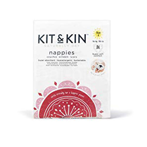 Eco single-use nappies KIT&KIN 5 (15kg+) 30pcs