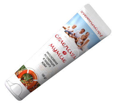 Skin cream with Mummy and Sea buckthorn. 