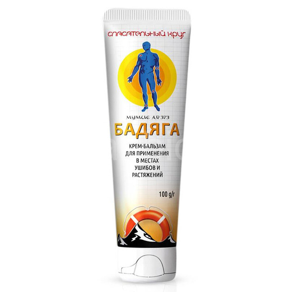Body cream with lake sponge Badjaga and Mummy for bruises and pigment spots 100g Rescuer
