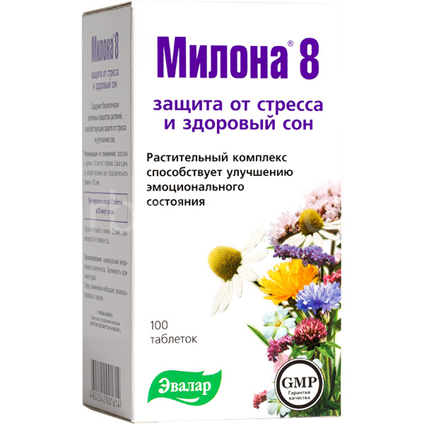 Milona 8 For good sleep EVALAR 100tbl.