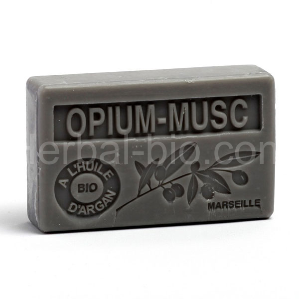 Soap BIO argan oil - Opium-musk 100g