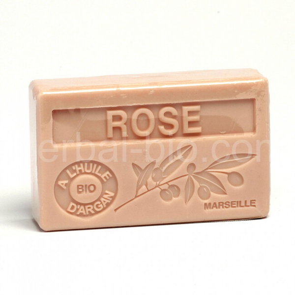 Soap ORGANIC argan oil - Rose 100g