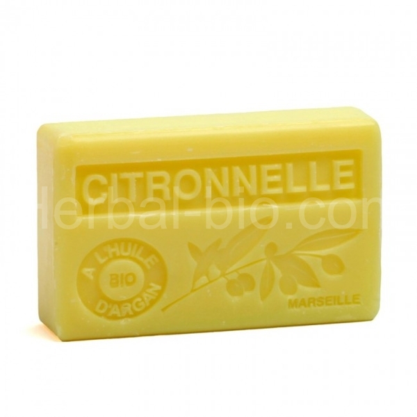 Soap BIO argan oil - Lemongrass (Cymbopogon) 100g