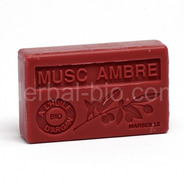 Soap BIO argan oil - Amber geranium 100g
