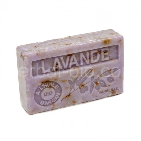 Soap BIO argan oil - Crumbled lavender (Lavandula) 100g