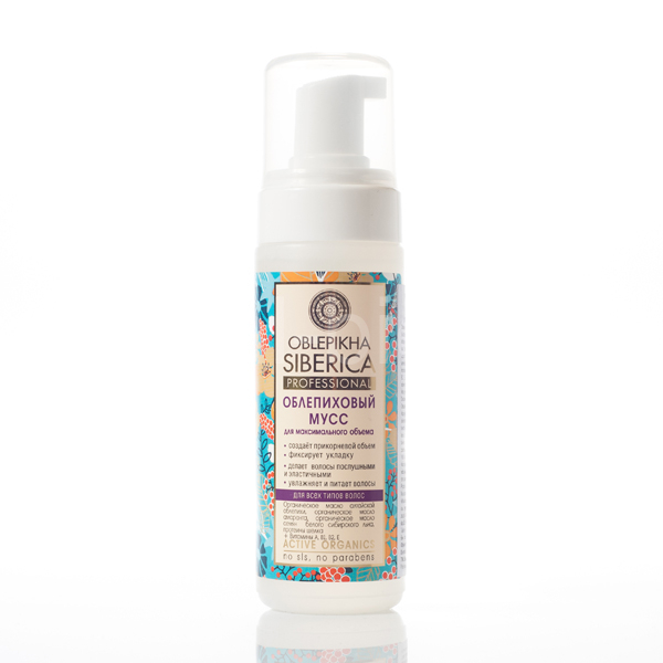 Sea buckthorn (Hippophae) foam for maximum hair volume 150ml