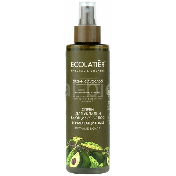 Protective and styling hair spray AVOCADO 200ml Ecolatier
