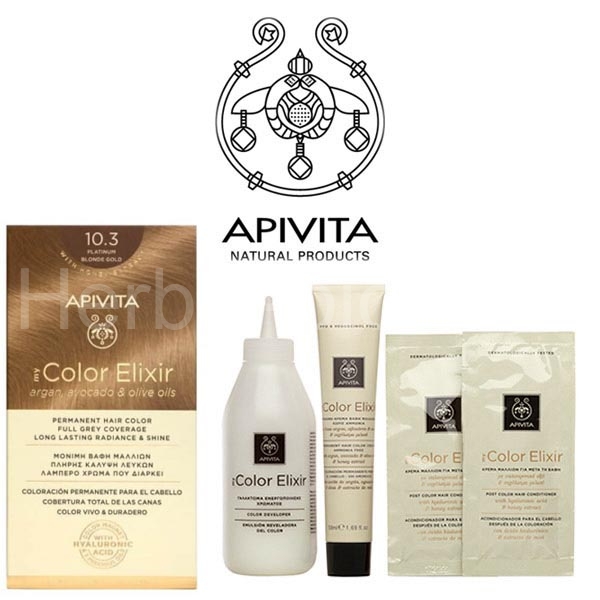 Natural Color 10.3 Platinum Blonde Gold ELIXIR APIVITA