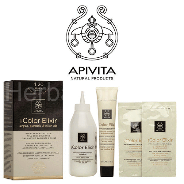 Natural Color 4.20 Brown Purple ELIXIR APIVITA