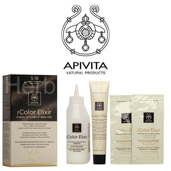 Natural Color 5.18 Light Brown Ash ELIXíR APIVITA