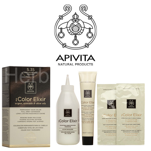 Natural color 5.35 Brown golden Elixir APIVITA