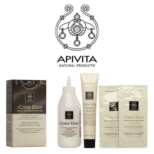 Natural Color 7.0 Dark blonde ELIXIR APIVITA