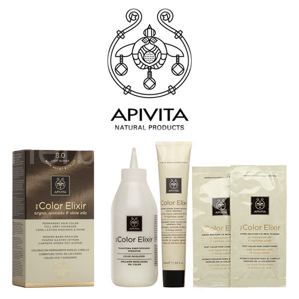 Natural Color 8.0 blonde ELIXIR APIVITA