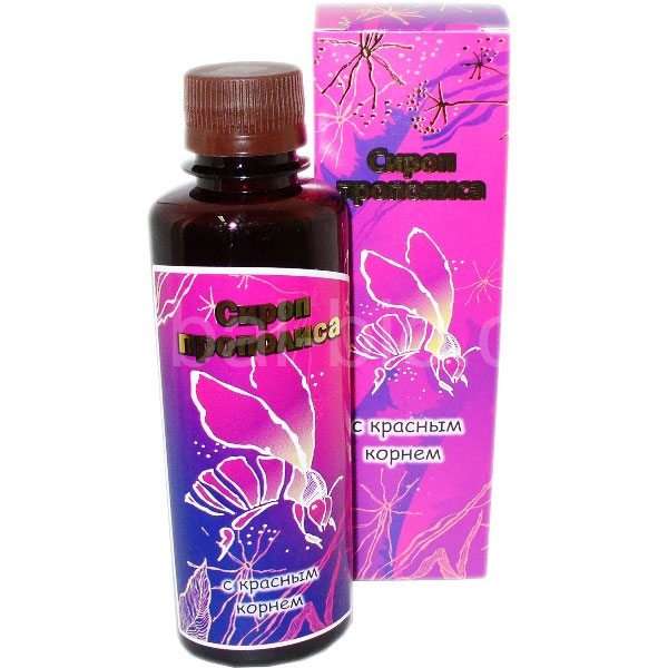 Propolis syrup with red root - Alpine sainfoin (Hedysarum hedysaroides) 200ml