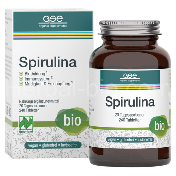 Spirulina tablets 500mg 240tbl. GSE BIO