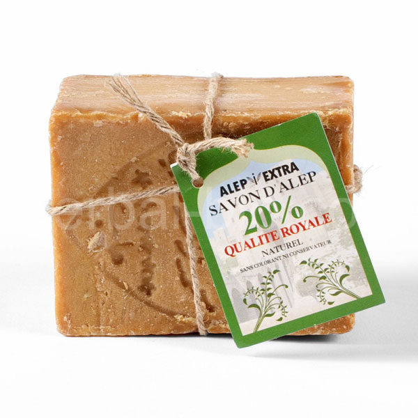 Traditional soap from Aleppo with laurel oil 20% 200g