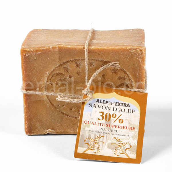 Traditional soap from Aleppo with laurel oil 30% 200g