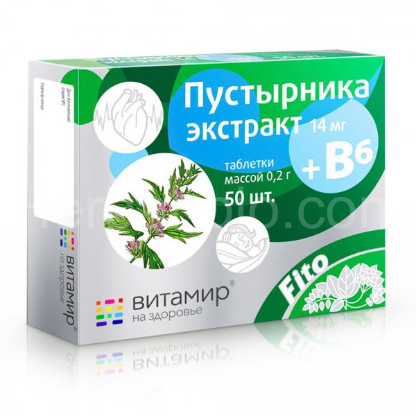 Motherwort extract+B6 50tbl. Vitamir