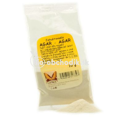 Agar thickening agent from seaweed 10g Natural Jihlava