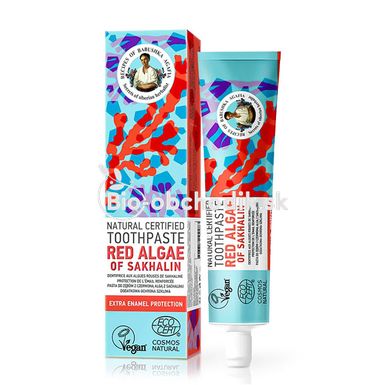 Grandmother Agata certified toothpaste "Sakhalin red alga - Extra protection" 