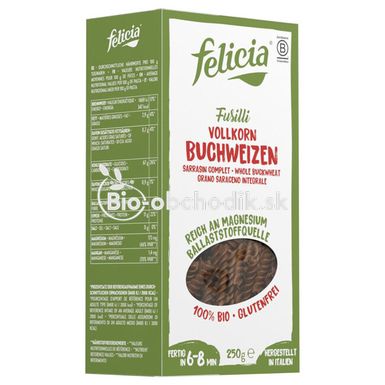 Gluten-free buckwheat pasta Fusilli 250g Felicia