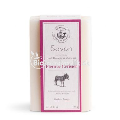 BIO soap with donkey milk "CHERRY BLOSSOMS" Fleur de Cerisier 125g