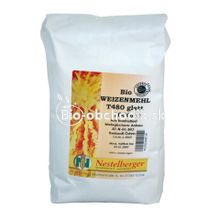 Organic WHEAT Flour T480 SMOOTH SEMI-COARSE 1Kg Nestelberger