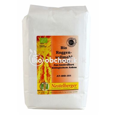 Organic rye wholemeal flour 1kg Nestelberger