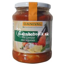 Organic Vegetable RAVIOLLI with Tomato Sauce 670g DANIVAL