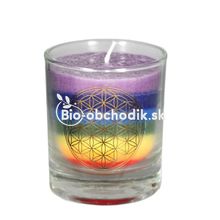 Chakra candle rainbow small
