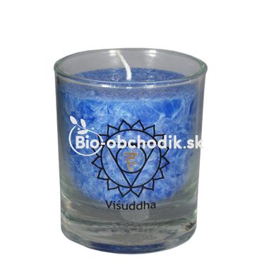 Chakra candle blue mini