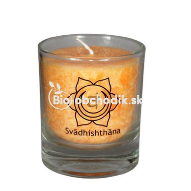 Chakra candle orange mini