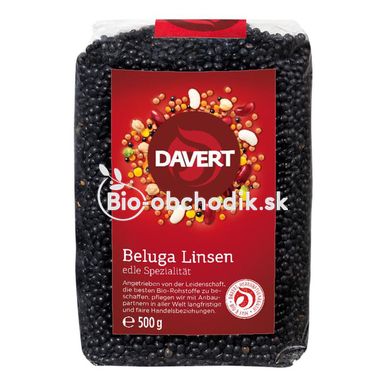 Black lentils Beluga Bio 500g Davert