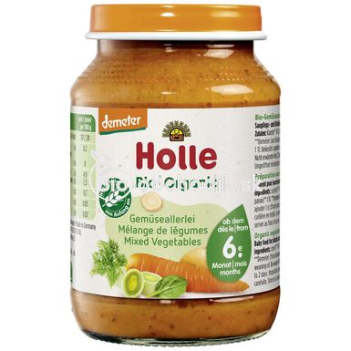 Baby foods mixed with vegetables from 6. Month 190g Holle